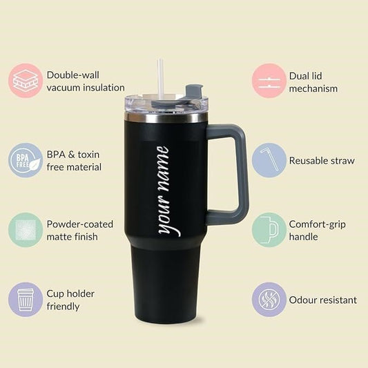 Custom Mugs with Name Large Coffee Tumbler Cups 1200ml