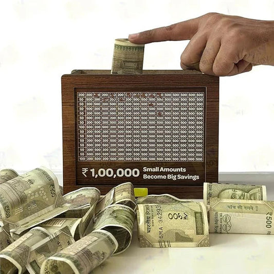 Big Money Saving Milestone Wooden Box