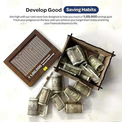 Big Money Saving Milestone Wooden Box