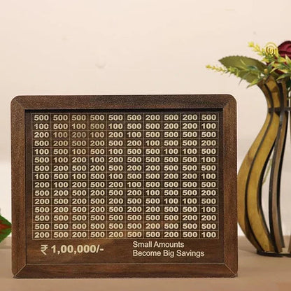 Big Money Saving Milestone Wooden Box