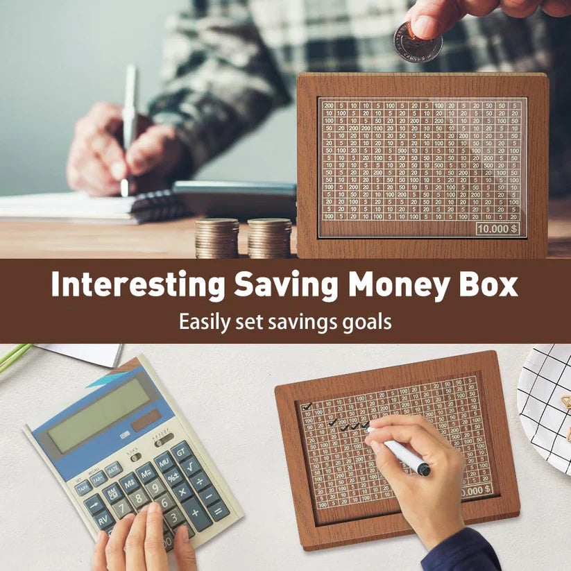 Big Money Saving Milestone Wooden Box