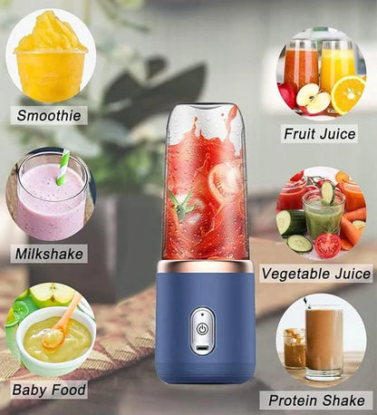 Wireless Portable Juicer Blender with Stainless Steel Blades
