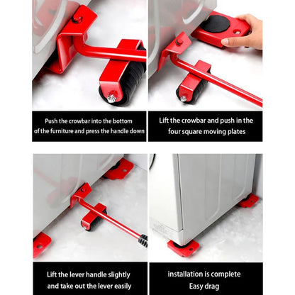 150 Kg Lifting Capacity Heavy Duty 4 Pcs Furniture Lifter and Mover