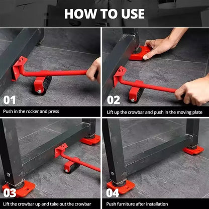 150 Kg Lifting Capacity Heavy Duty 4 Pcs Furniture Lifter and Mover